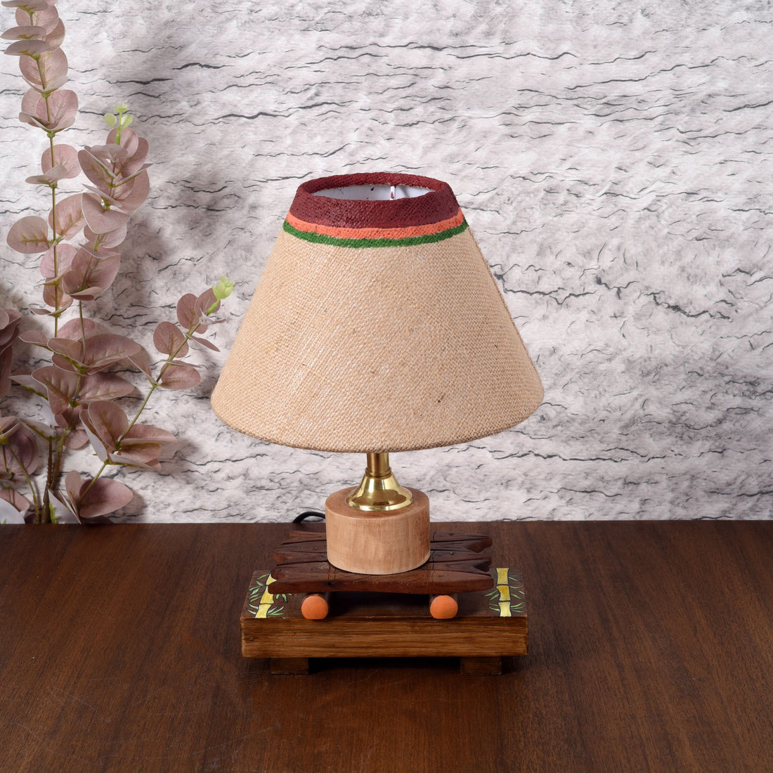 Something's fishy table lamp with shade (8x8x12)