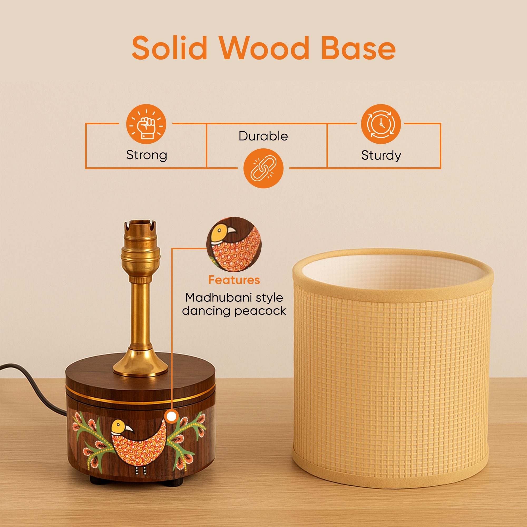 Dancing Peacock Table Lamp