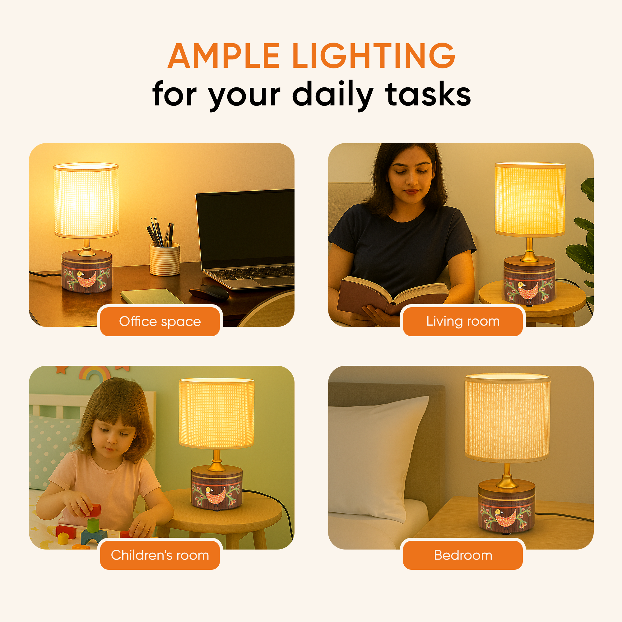 Dancing Peacock Table Lamp