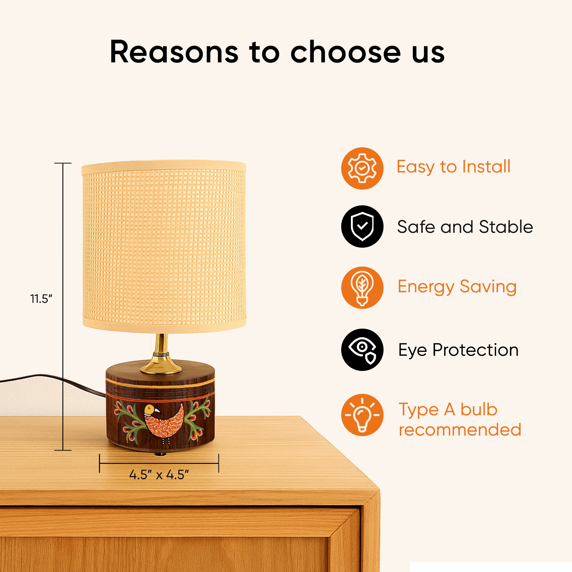 Dancing Peacock Table Lamp