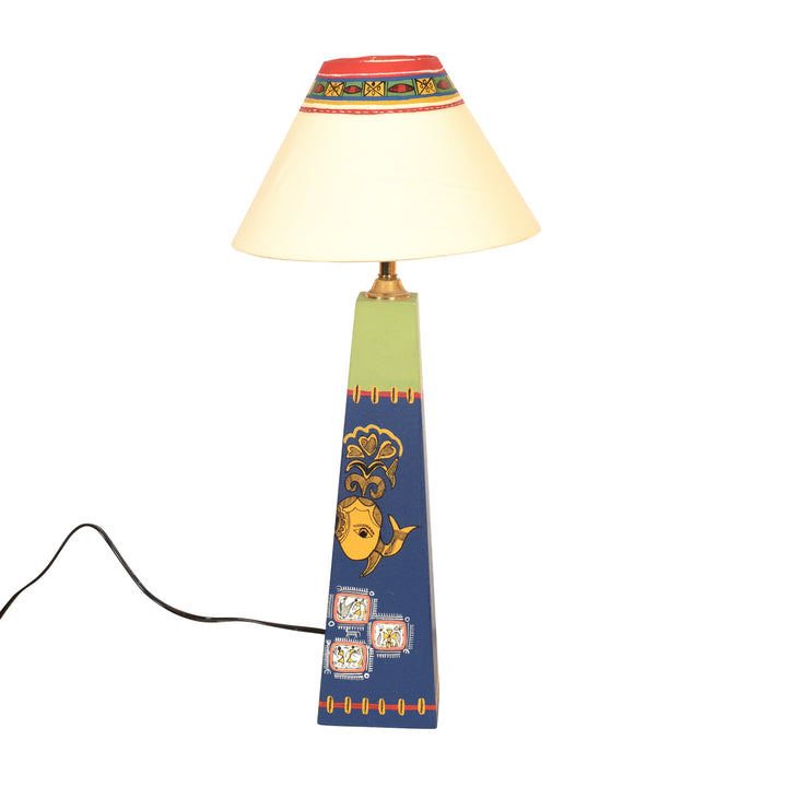 Madhubani Hand-Painted Table Lamp