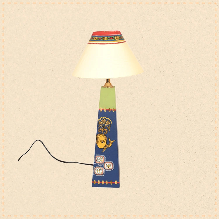 Madhubani Hand-Painted Table Lamp