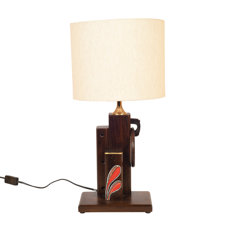 Walnut Flowers Table Lamp