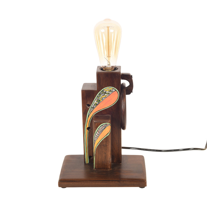 Walnut Flowers Table Lamp II