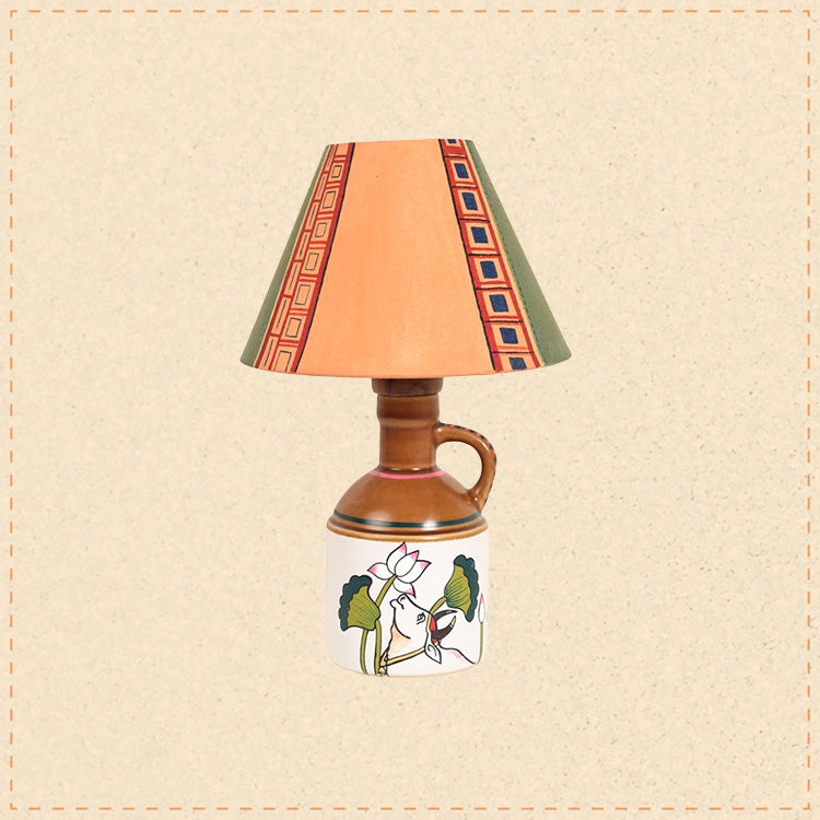 Earthy Elegance Ceramic Lamp & Shade