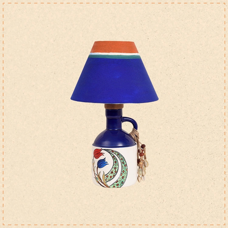 Ivory Glow Ceramic Lamp & Shade