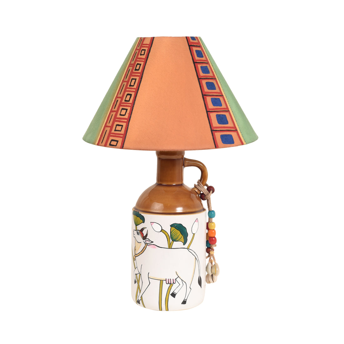 Royal Beige Radiance Ceramic Lamp & Shade