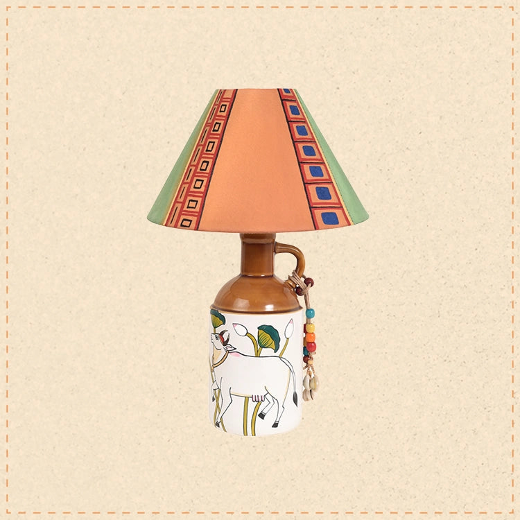 Royal Beige Radiance Ceramic Lamp & Shade