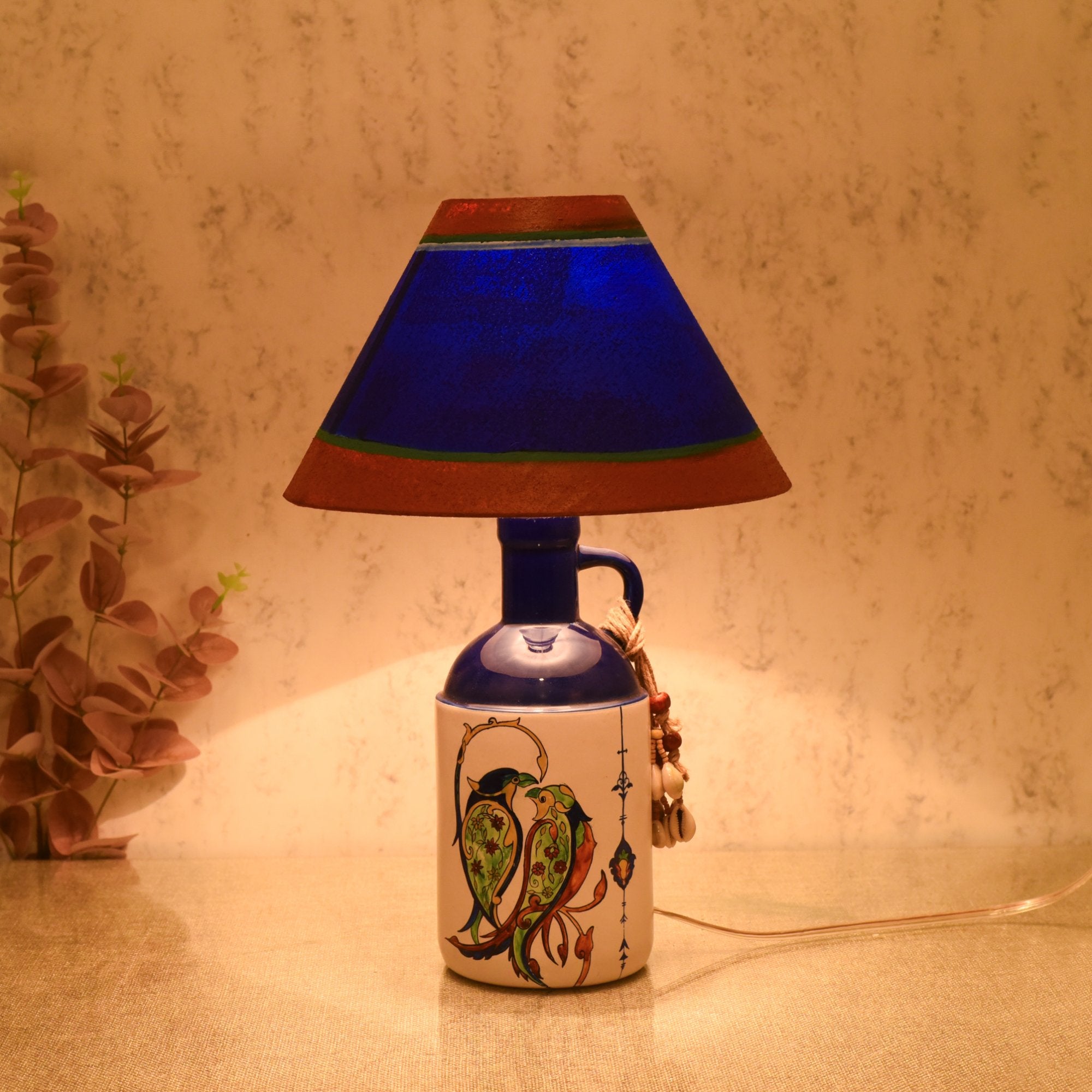 Coastal Charm Ceramic Lamp & Shade