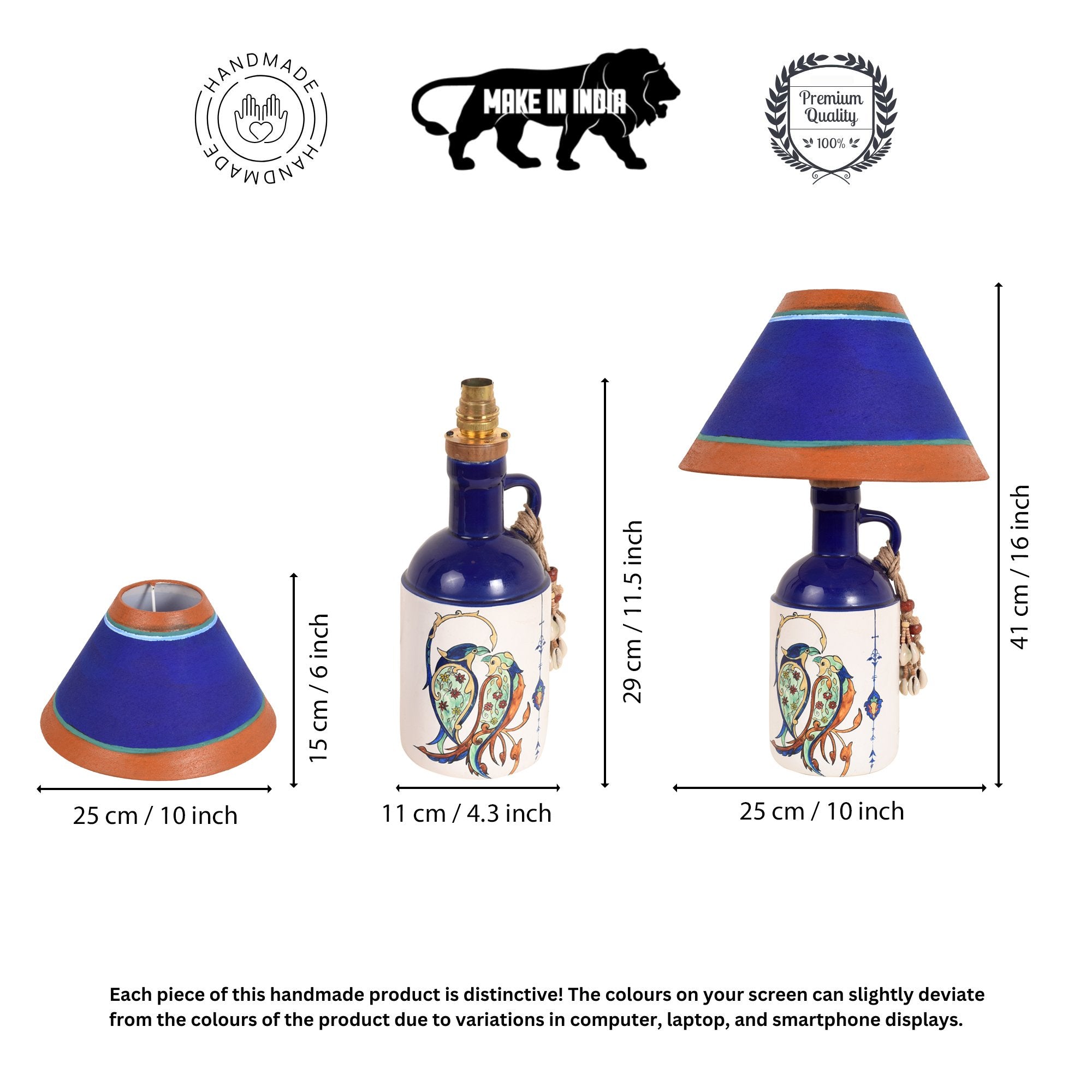 Coastal Charm Ceramic Lamp & Shade