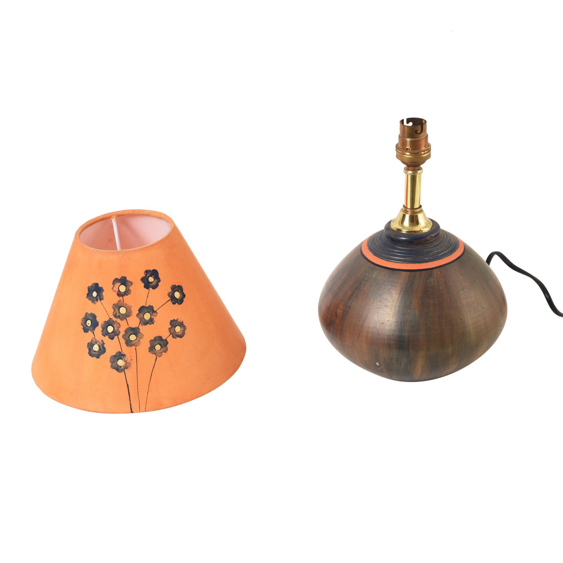 Earthen Glow Terracotta Lamp with Shade