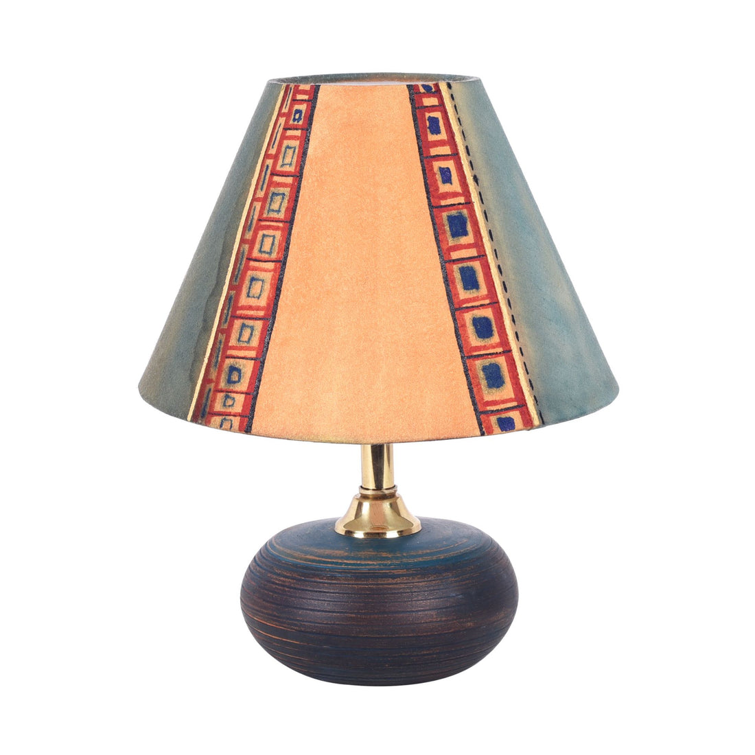 Midnight Glow Terracotta Table Lampshade (8x8x10)