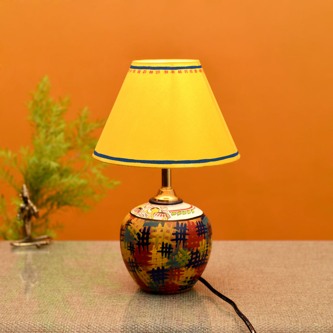 Colour Splash Terracotta Table Lamp (8x12)