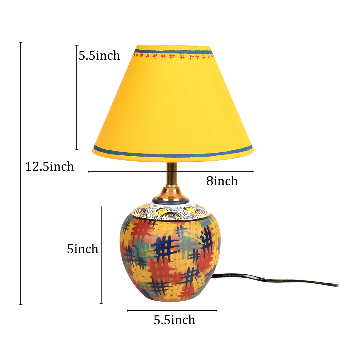 Colour Splash Terracotta Table Lamp (8x12)