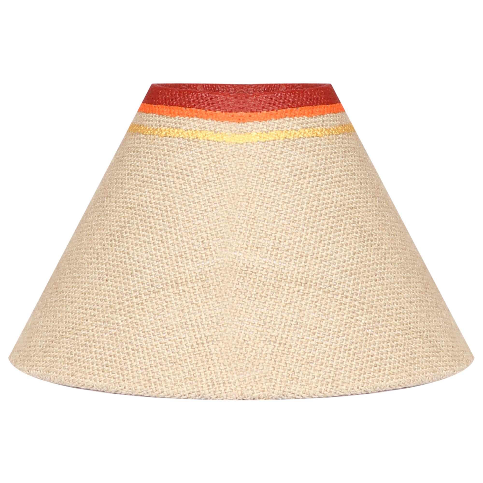 Table Lamp Earthen Handcrafted with Brown Shade (8.1x13)