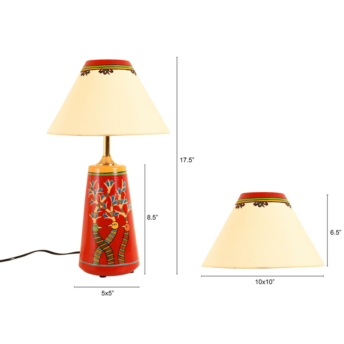 Chirping Birds Pyramid table Lamp