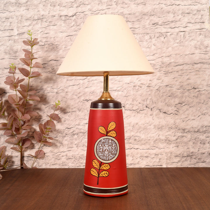 Red Ember Terracotta Table Lampshade (10x10x19)