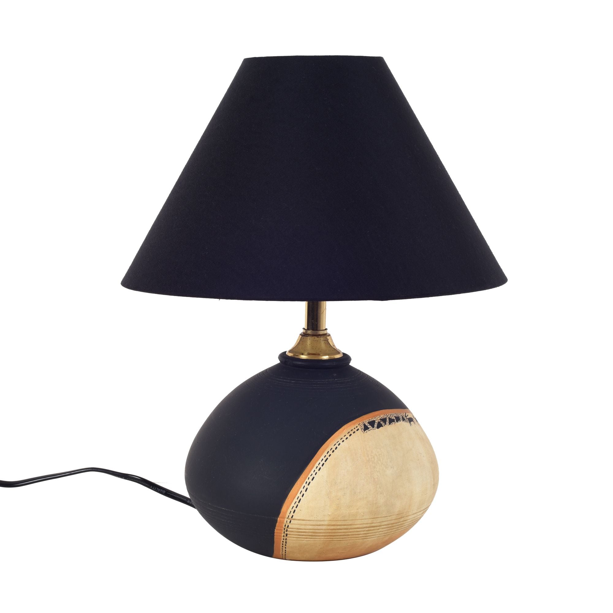 Midnight's secret table lamp with shade (10x10x12.2)