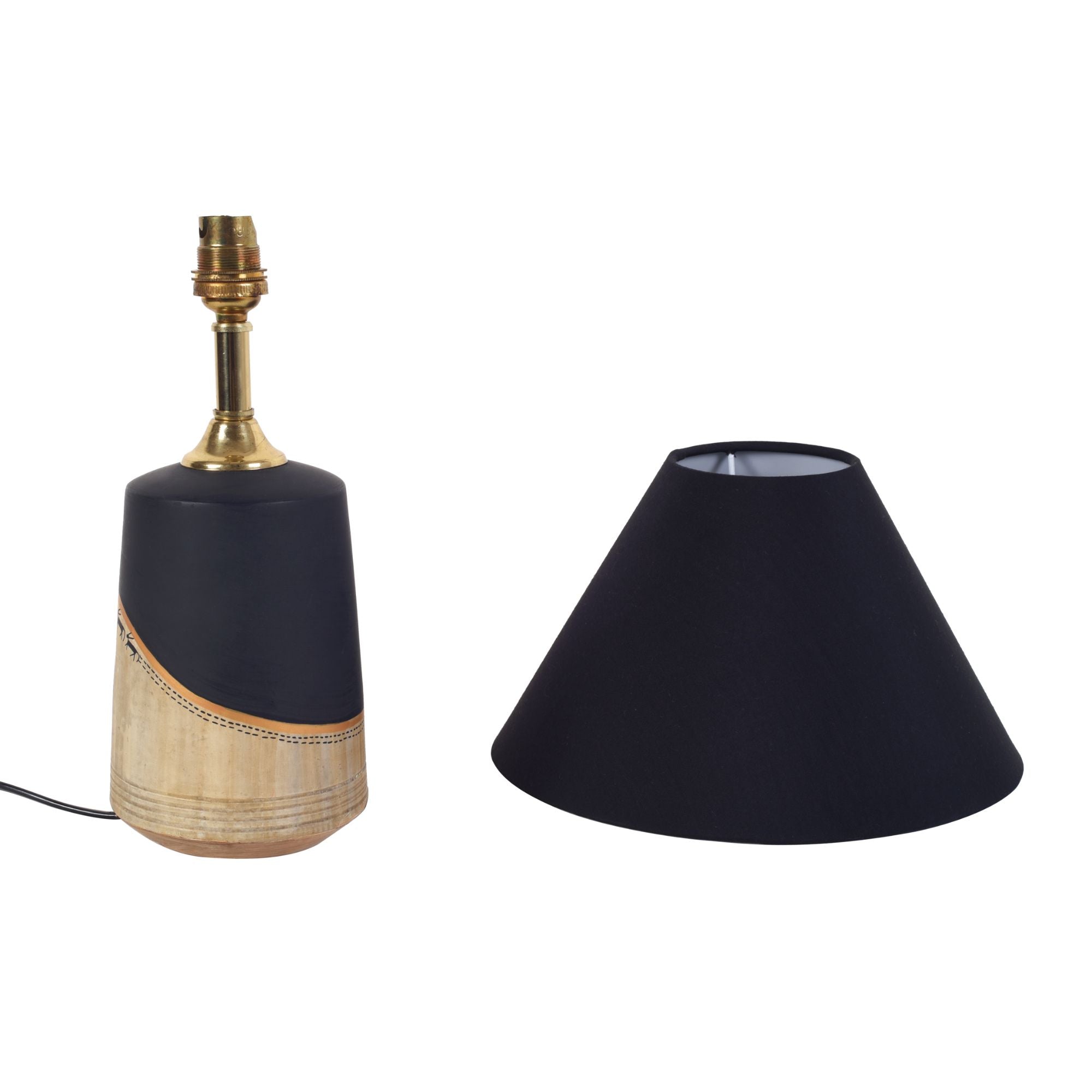 Midnight's secret table lamp with shade (10x10x14)