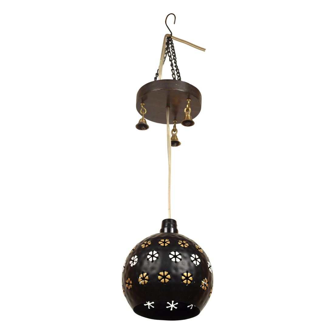 Star-1 Dome Shaped Pendant Lamp In Black