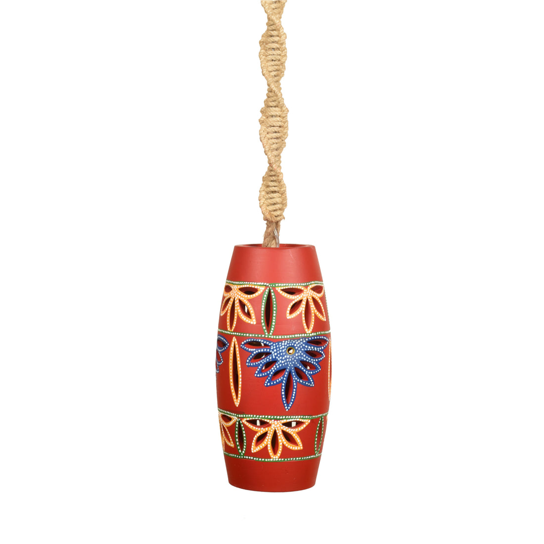 Reno-A Terracotta Pendant Lamp In Red