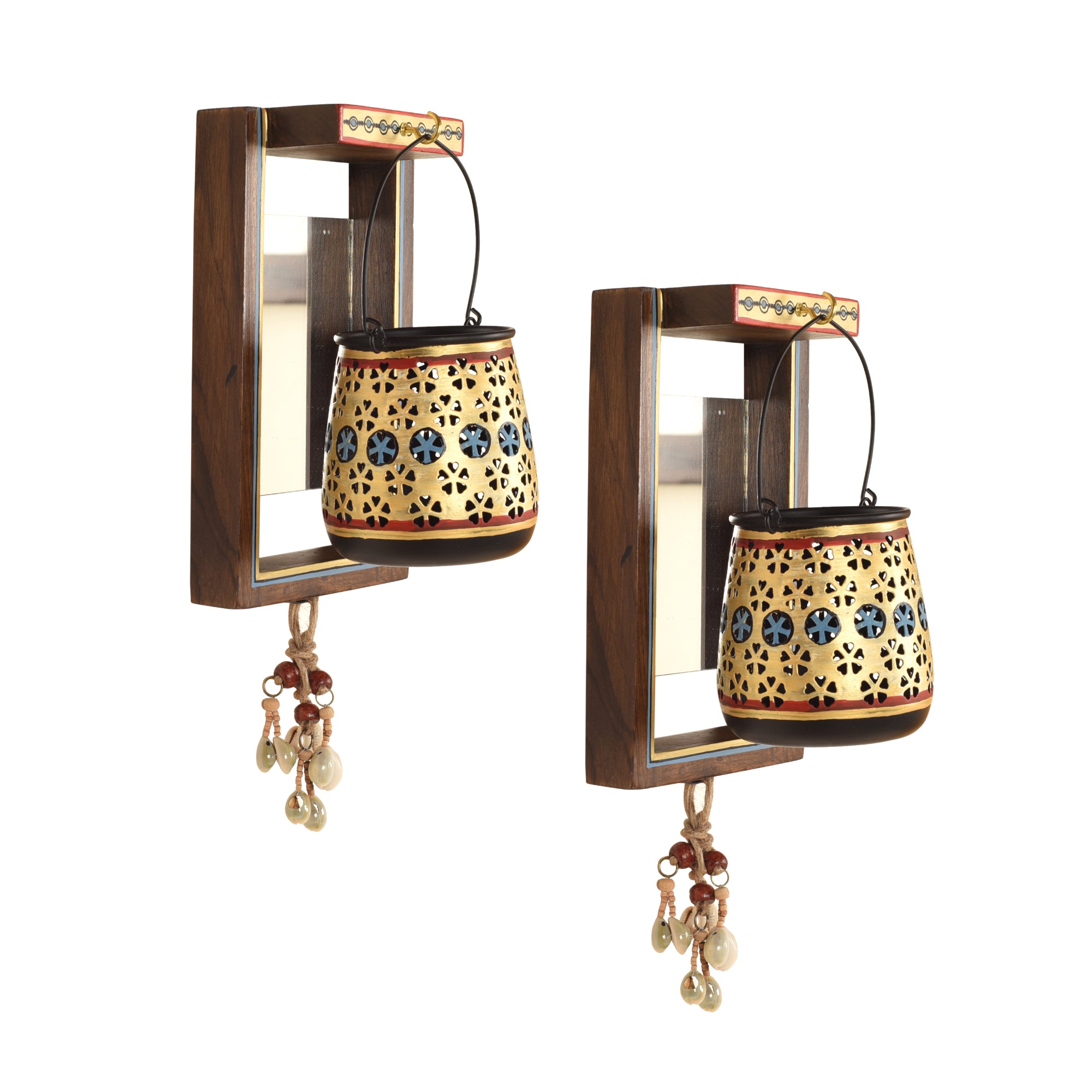 Handrcafted Wall Hanging Candle Holder (SO2) (5.5x2.5x8.5)