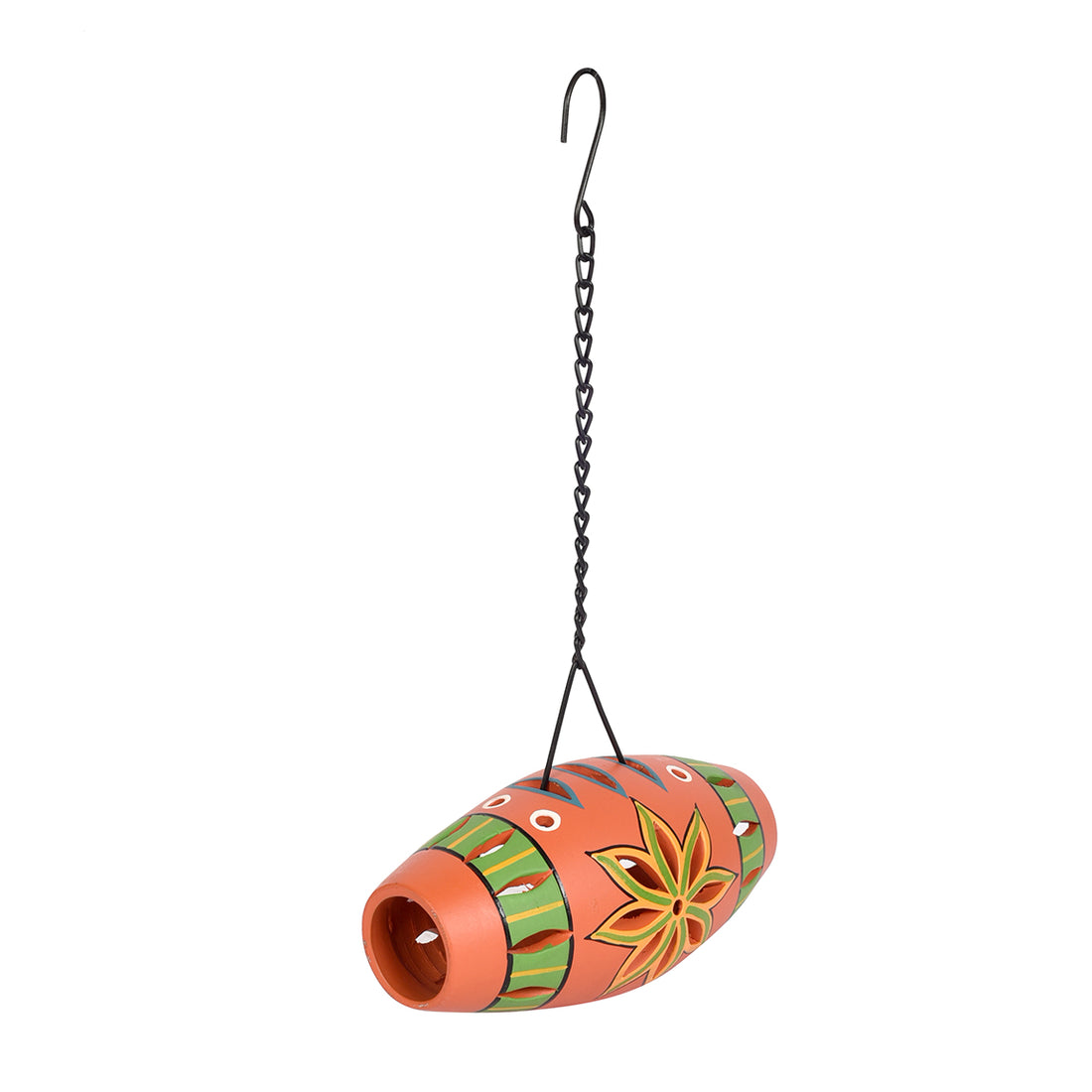 Terracotta Multicolor Handcrafted Hanging Tea light