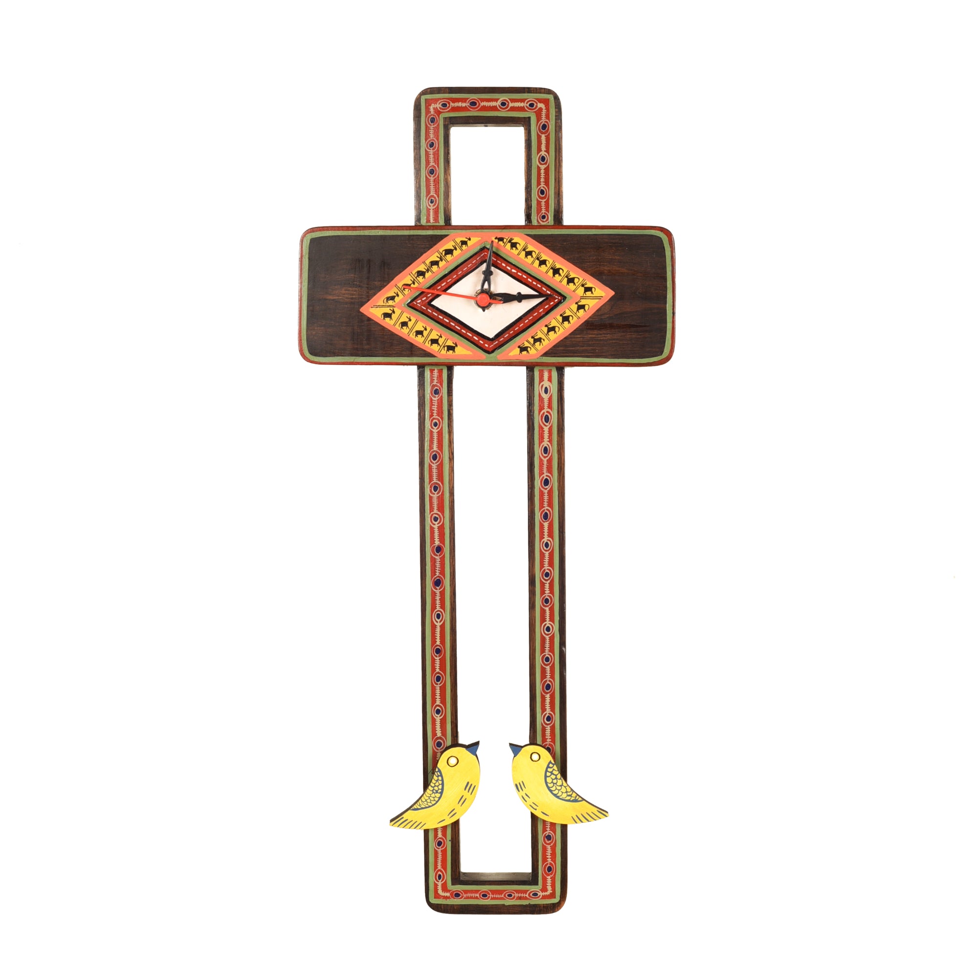 Love Birds Wall Clock (8x1.5x18)