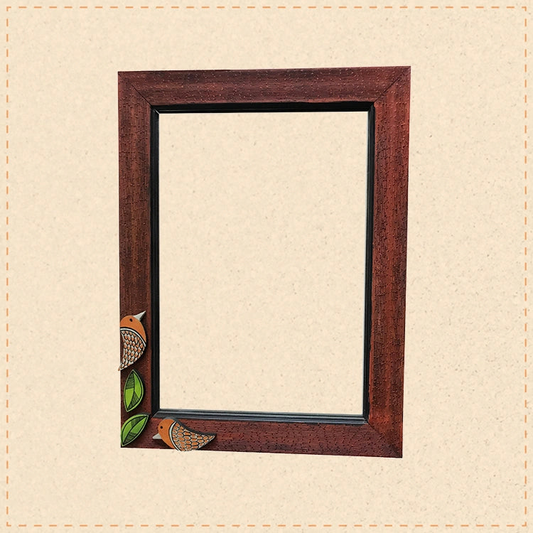 Mirror Handcrafted with Two Birds Tiles (12x16)