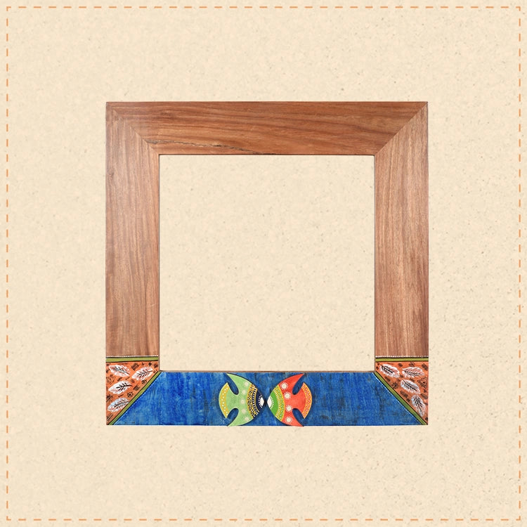 Nemo Rosewood Mirror with Fish Motifs (21x17")