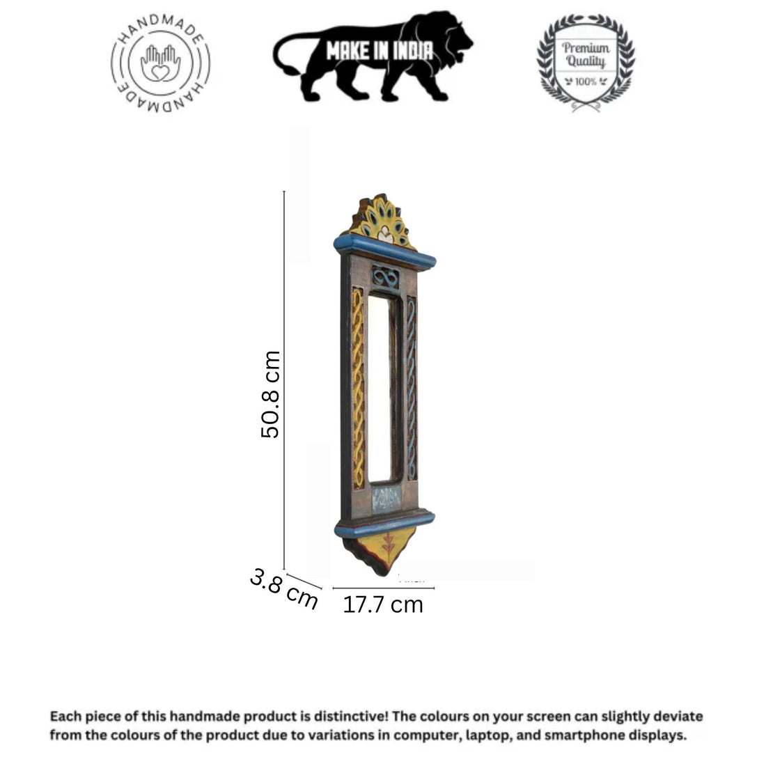 Handcrafted Jharokha Mirror Small (20x7")