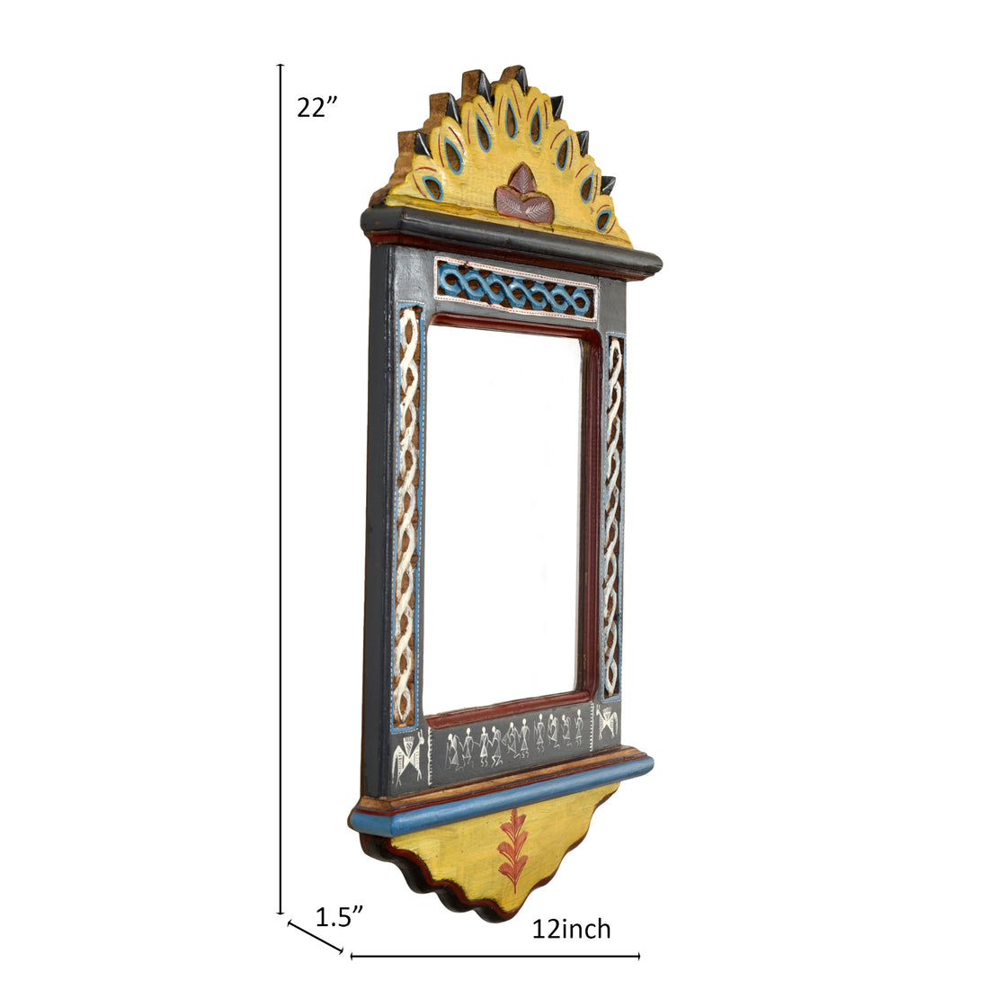 Handcrafted Jharokha Mirror Large (12x22")