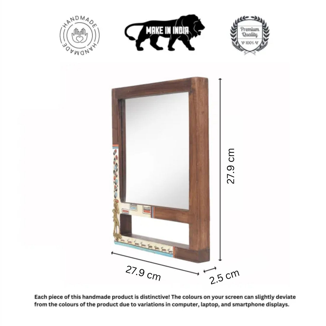 Reflective Spendor Teakwood Mirror