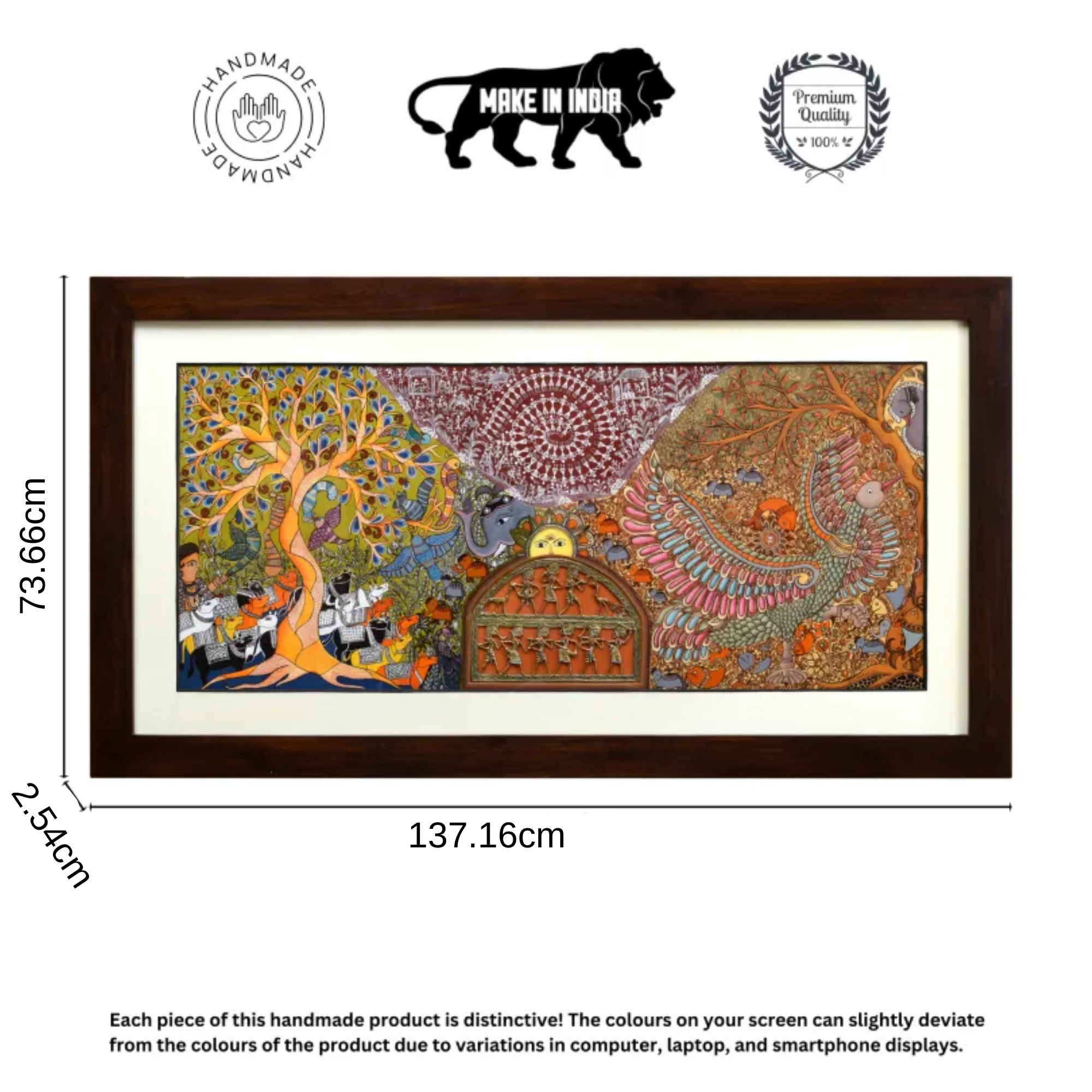 Handpainted Fusions - Madhubani & Dhokra Painting