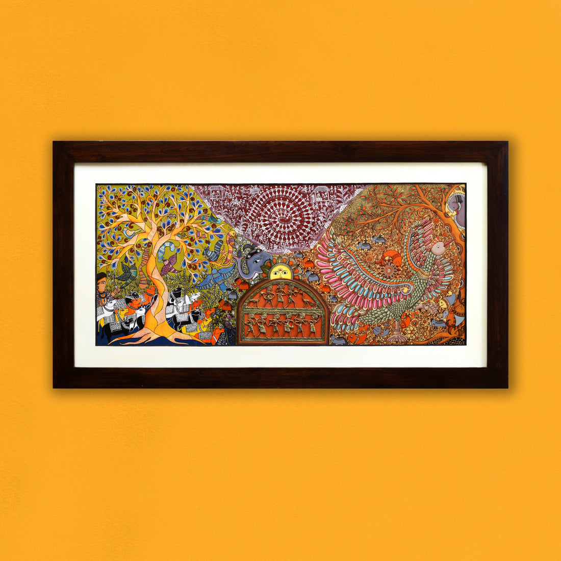 Handpainted Fusions - Madhubani & Dhokra Painting