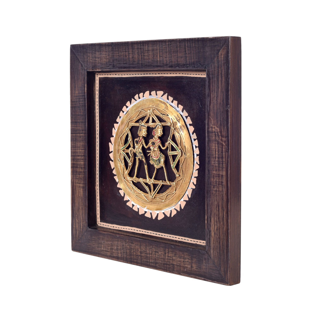 Ethnic Dhokra Handcrafted Painting  (8x1.5x8)