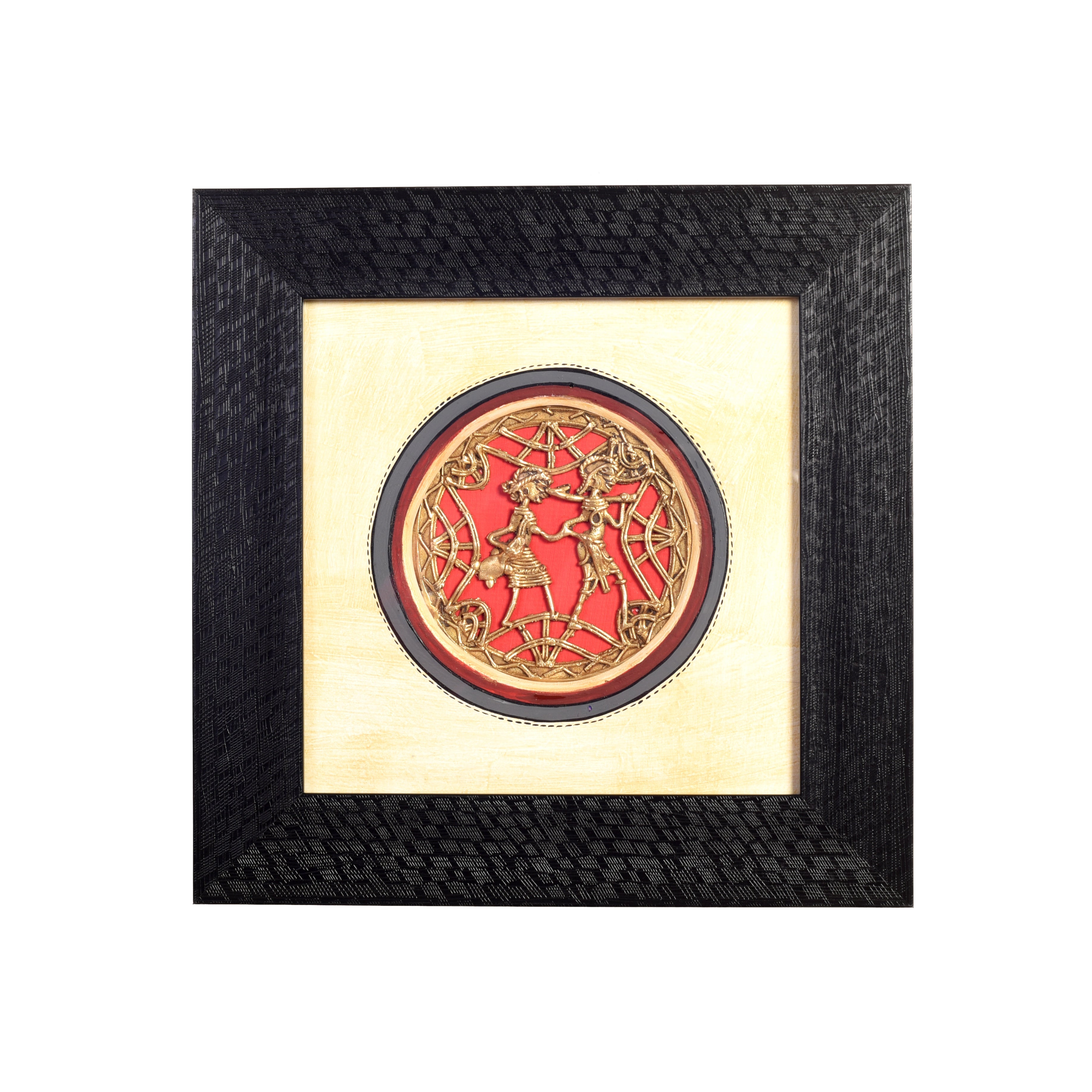 Peagent Wall décor frame with brass handcrafted artwork