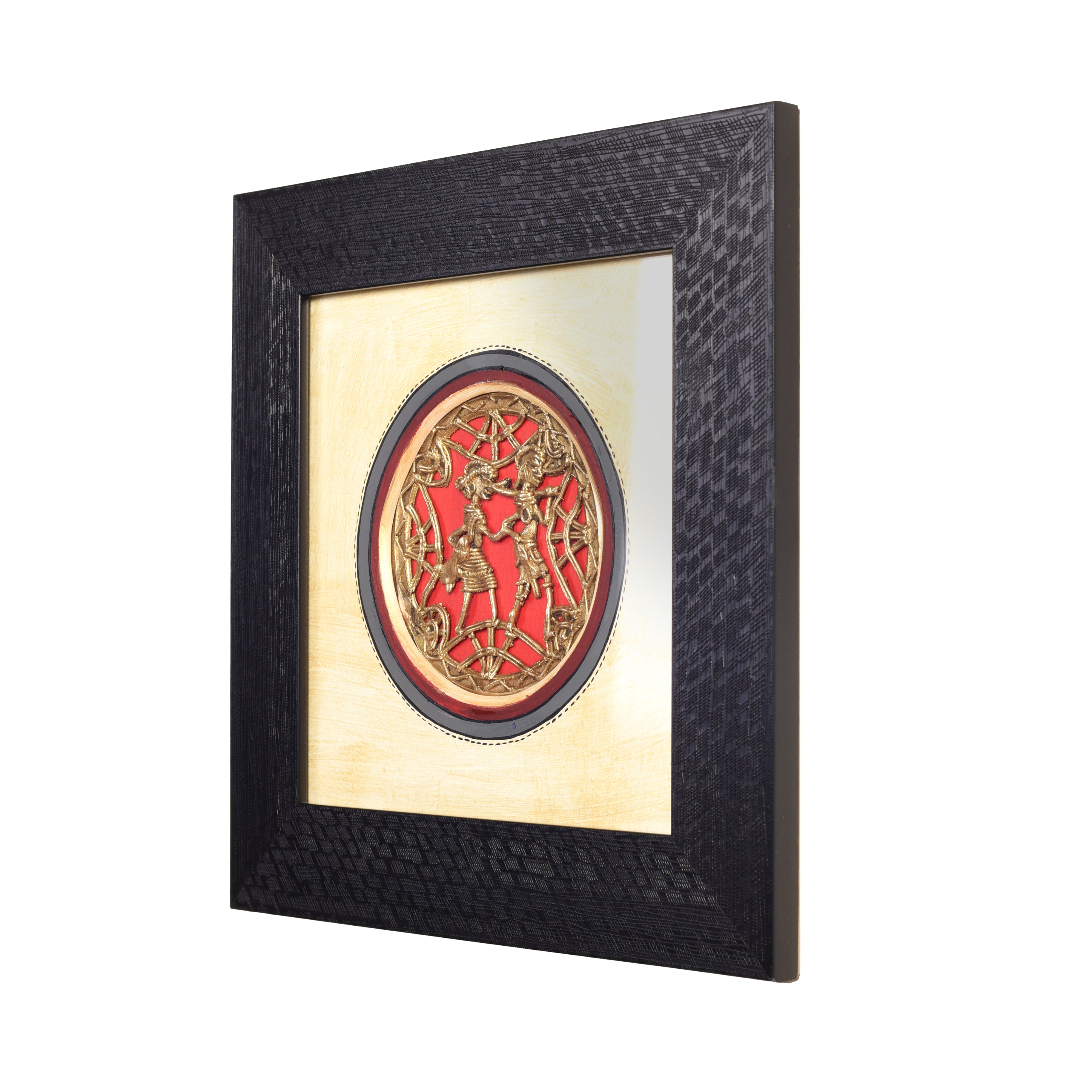 Peagent Wall décor frame with brass handcrafted artwork
