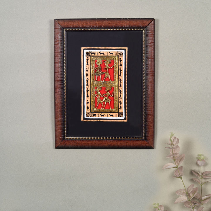 Handcrafted Dhokra Art Painting (10x0.5x13)