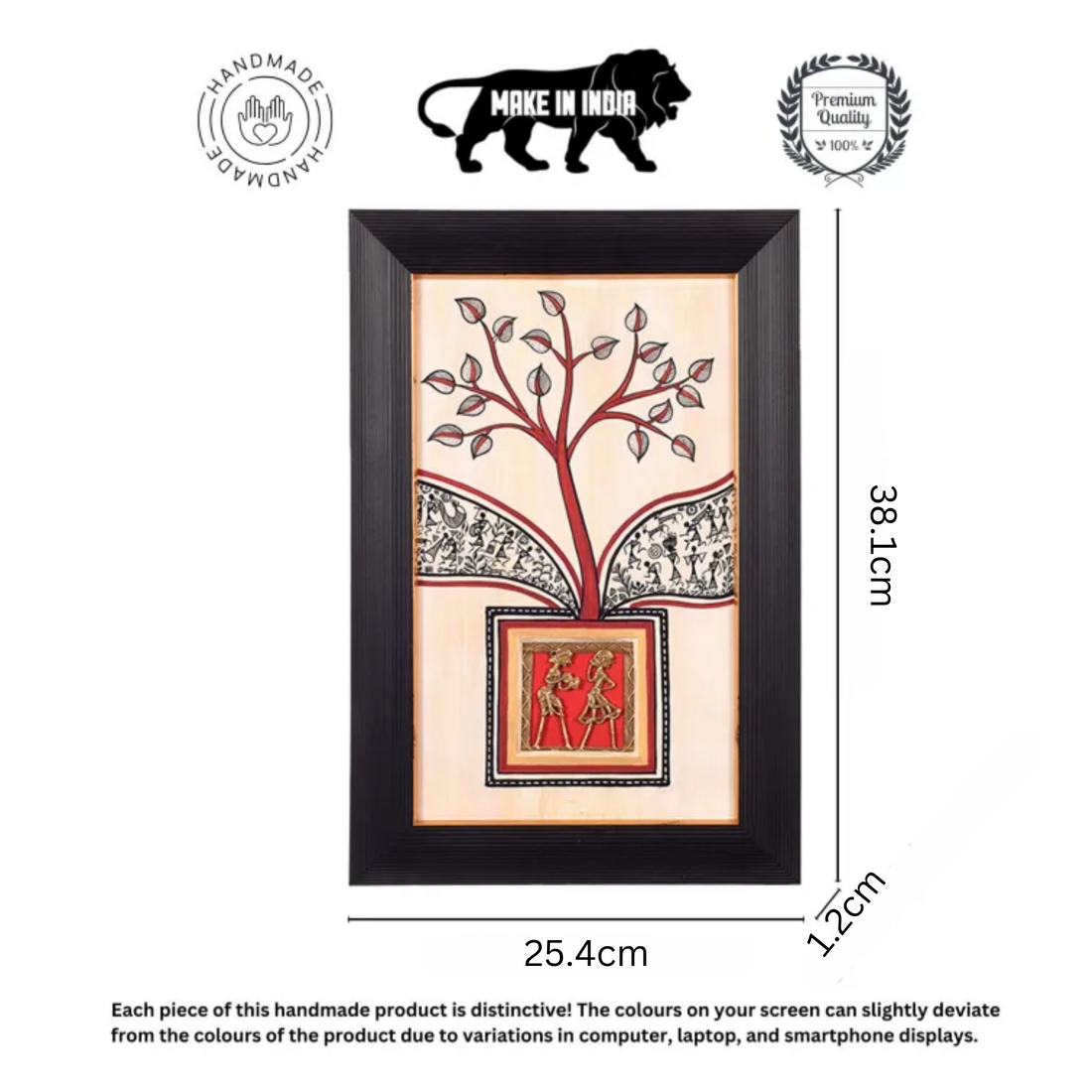 Warli Origins Handcrafted Painting  (10x0.5x15)