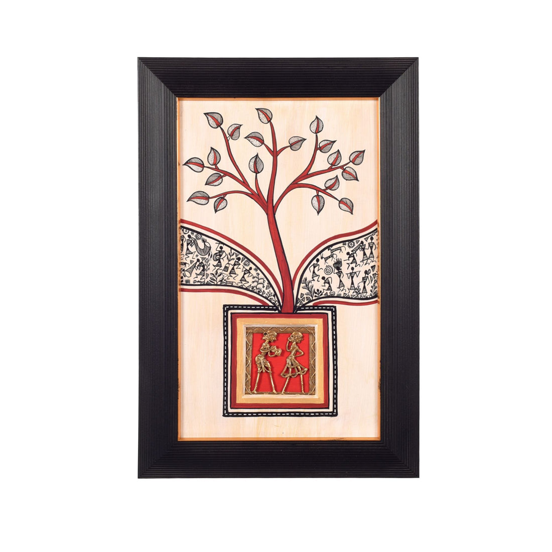 Warli Origins Handcrafted Painting  (10x0.5x15)