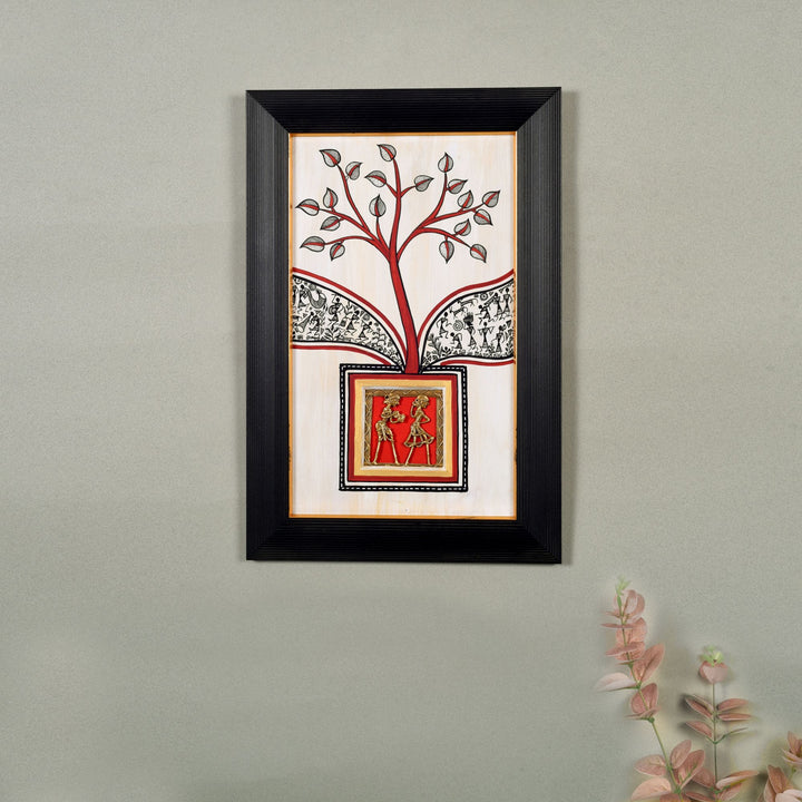 Warli Origins Handcrafted Painting  (10x0.5x15)