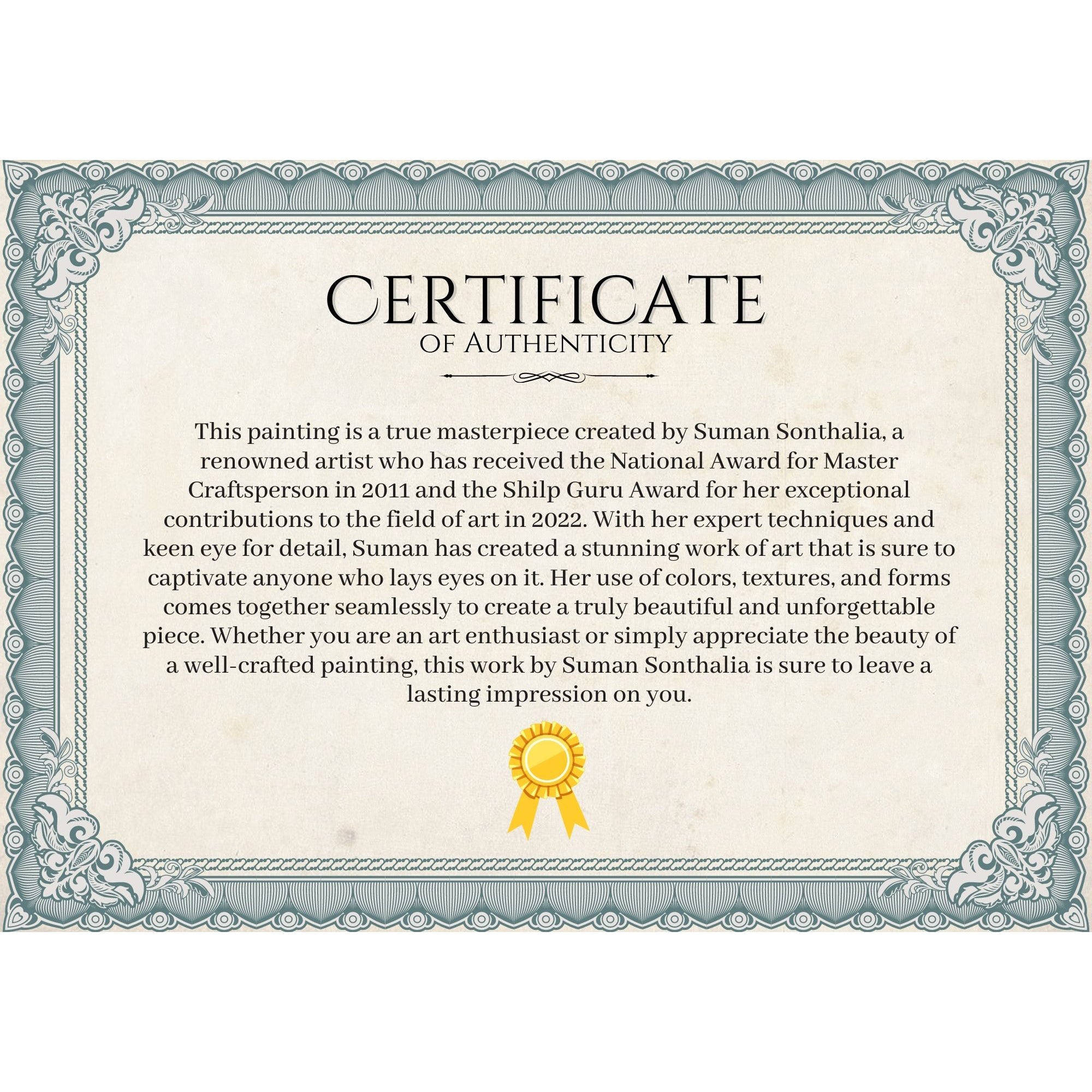 The Tree Of Life Warli Painting  (10x0.5x13)