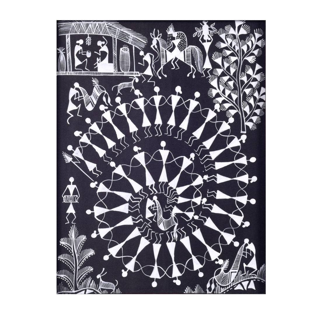 The Life Of Warli Painting  (8x0.5x10)