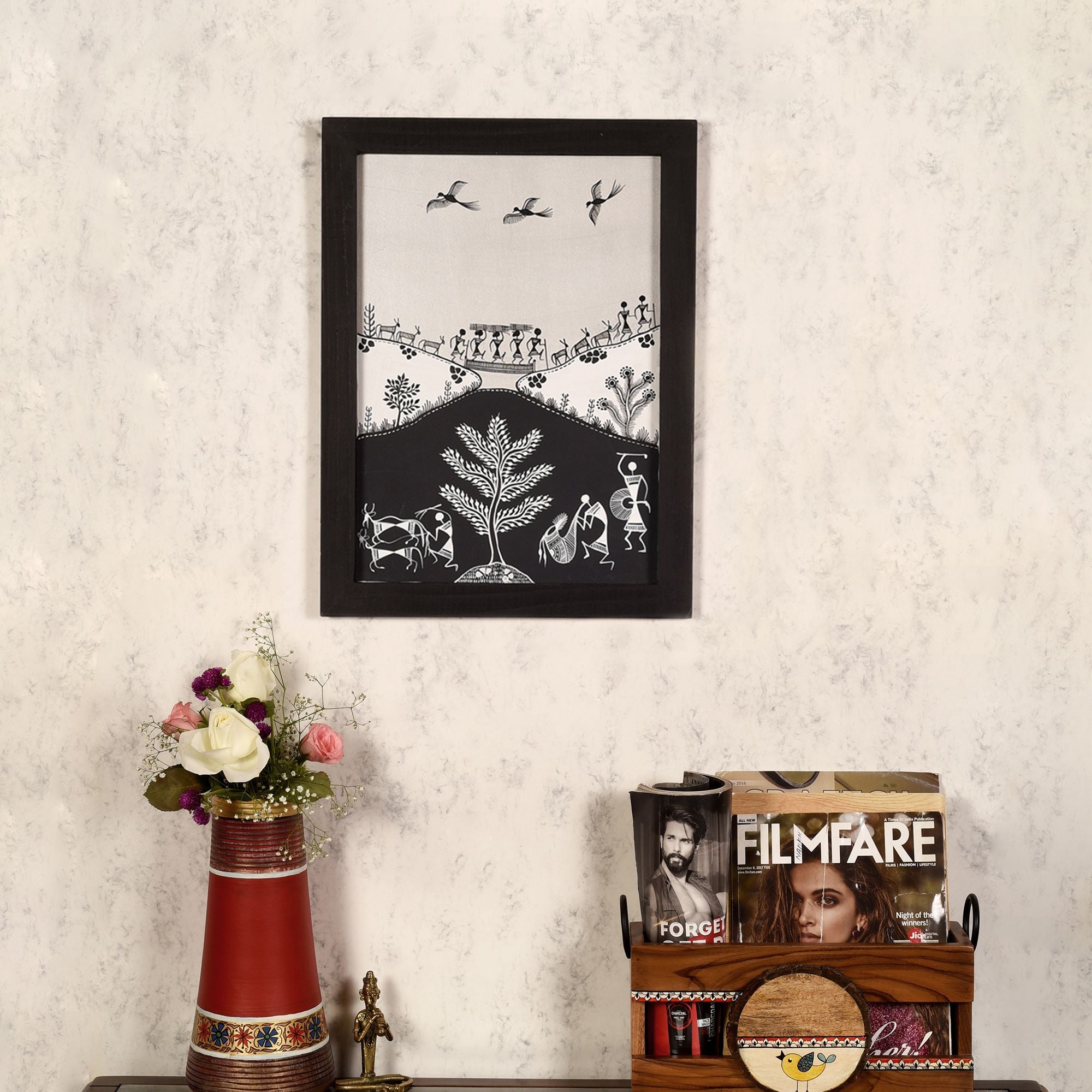 Harmonious Contrast Warli Painting