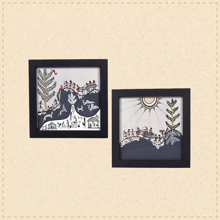 Ethereal Symmetry Warli Paintings S02