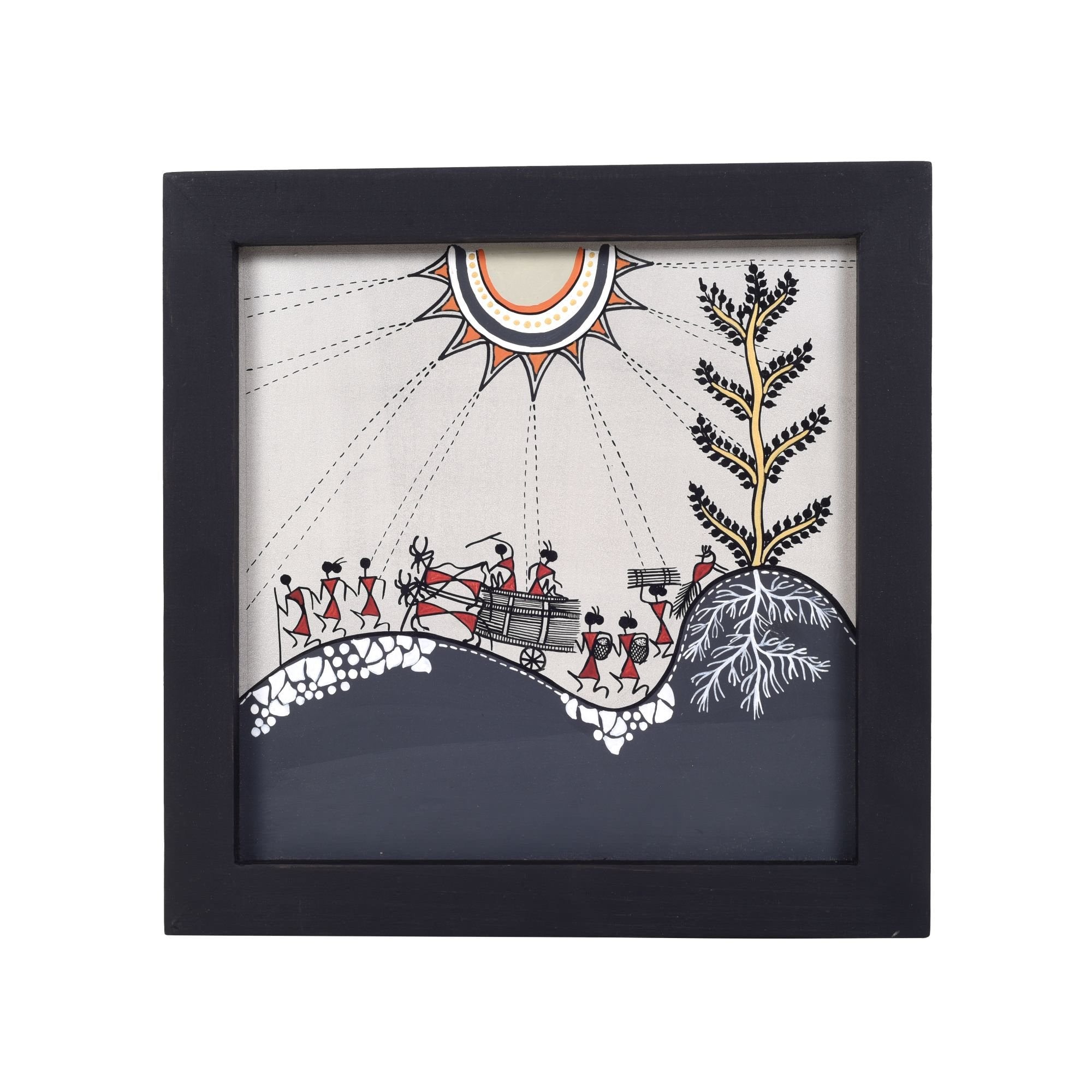 Serene Shadows Warli Painting
