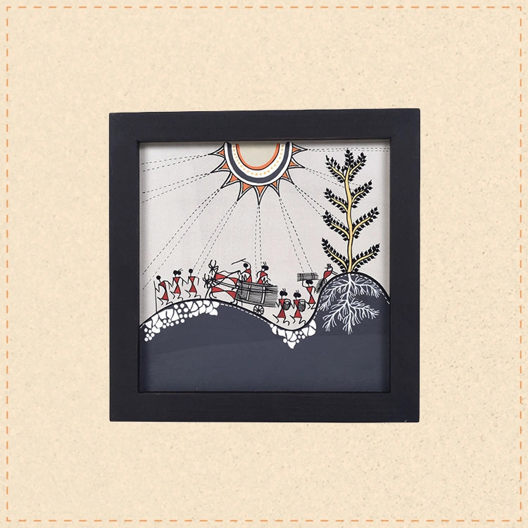 Serene Shadows Warli Painting