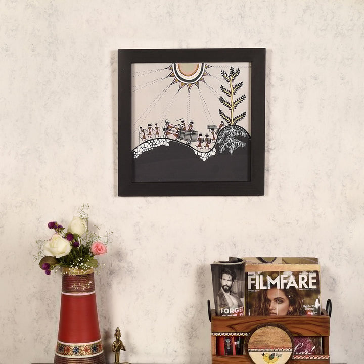 Serene Shadows Warli Painting