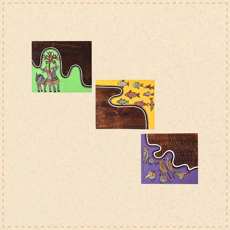 Glimpse Of Forest Wall Decor Panels Set of 3